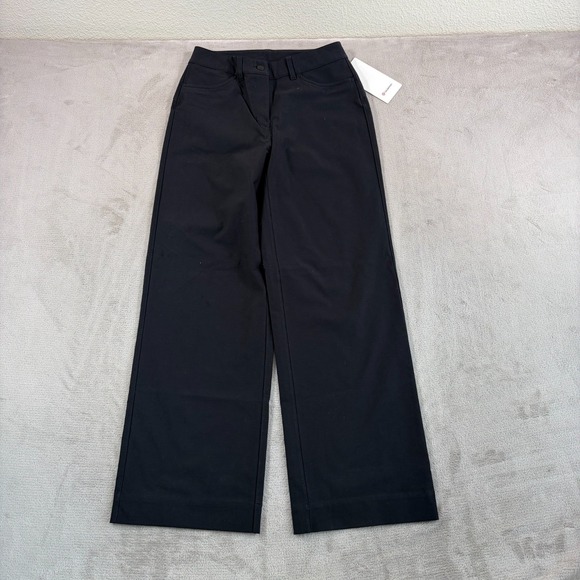 Lululemon City Sleek 5 Pocket Wide-Leg High-Rise Pants Light Utilitech Women 27 - Picture 1 of 12